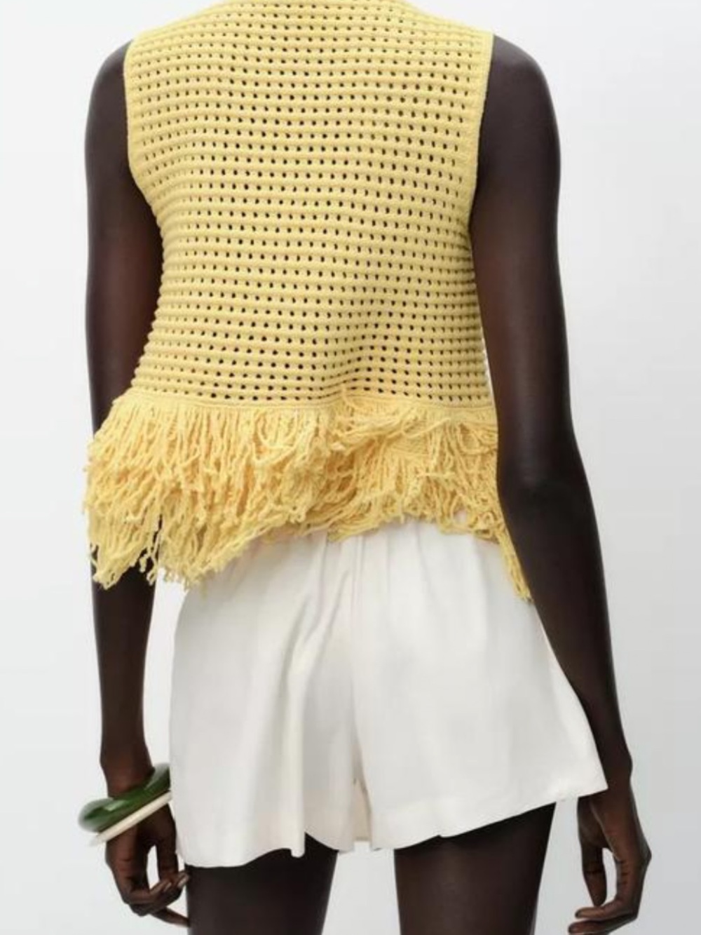 Zara Flat Front Pleated Skort  27s Cream Pleated Mini Skirt - - Picture 3 of 5